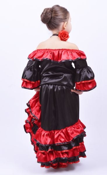 İspanyol Kız Kostümü Çocuk Kıyafeti