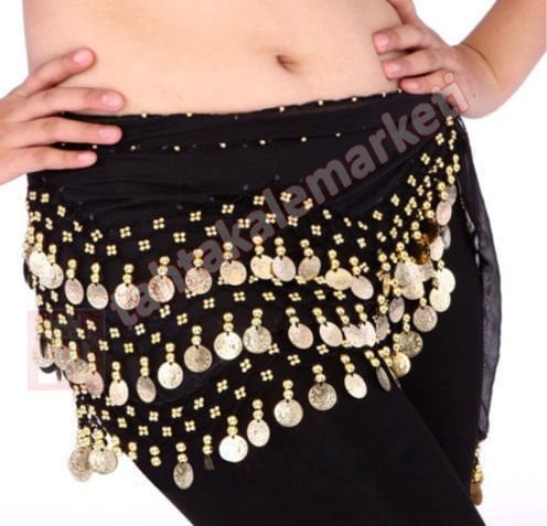 Shakira (Şakira)Kemeri Büyük Boy Dansöz Kemeri Siyah