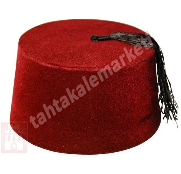 Osmanlı Fesi Bordo Püsküllü