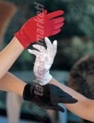 Saten Eldiven Kısa Boy Likralı