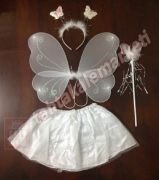 Kelebek Kanat Seti Etekli Çocuk Boy Pembe