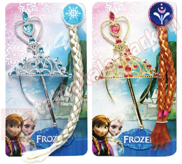 Frozen Elsa Taç Peruk Seti Takımı Elsa Seti