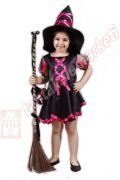 Tatlı Cadı Kostümü Turuncu Halloween Cadı Kıyafeti 3-4 Yaş