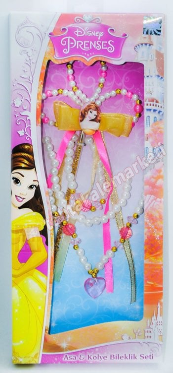 Prenses Bella Asa Kolye ve Bileklik Seti (Lisanslı)