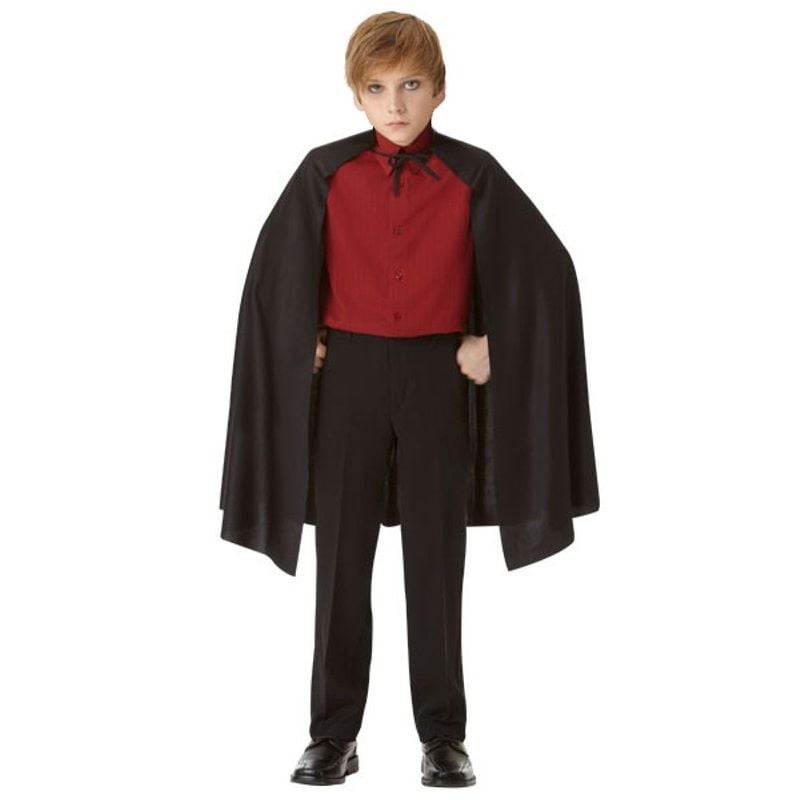 Siyah Çocuk Pelerin 80cm Halloween Pelerini