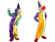 Tulum Palyaço Kostümü Mor Sarı