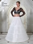 Yetişkin Tarlatanı 3 Kat Telli Jüpon Etek Kasnağı