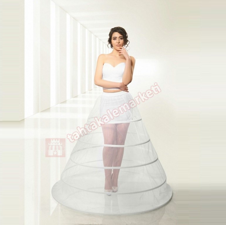 Yetişkin Tarlatanı 5 Kat Telli Jüpon Etek Kasnağı