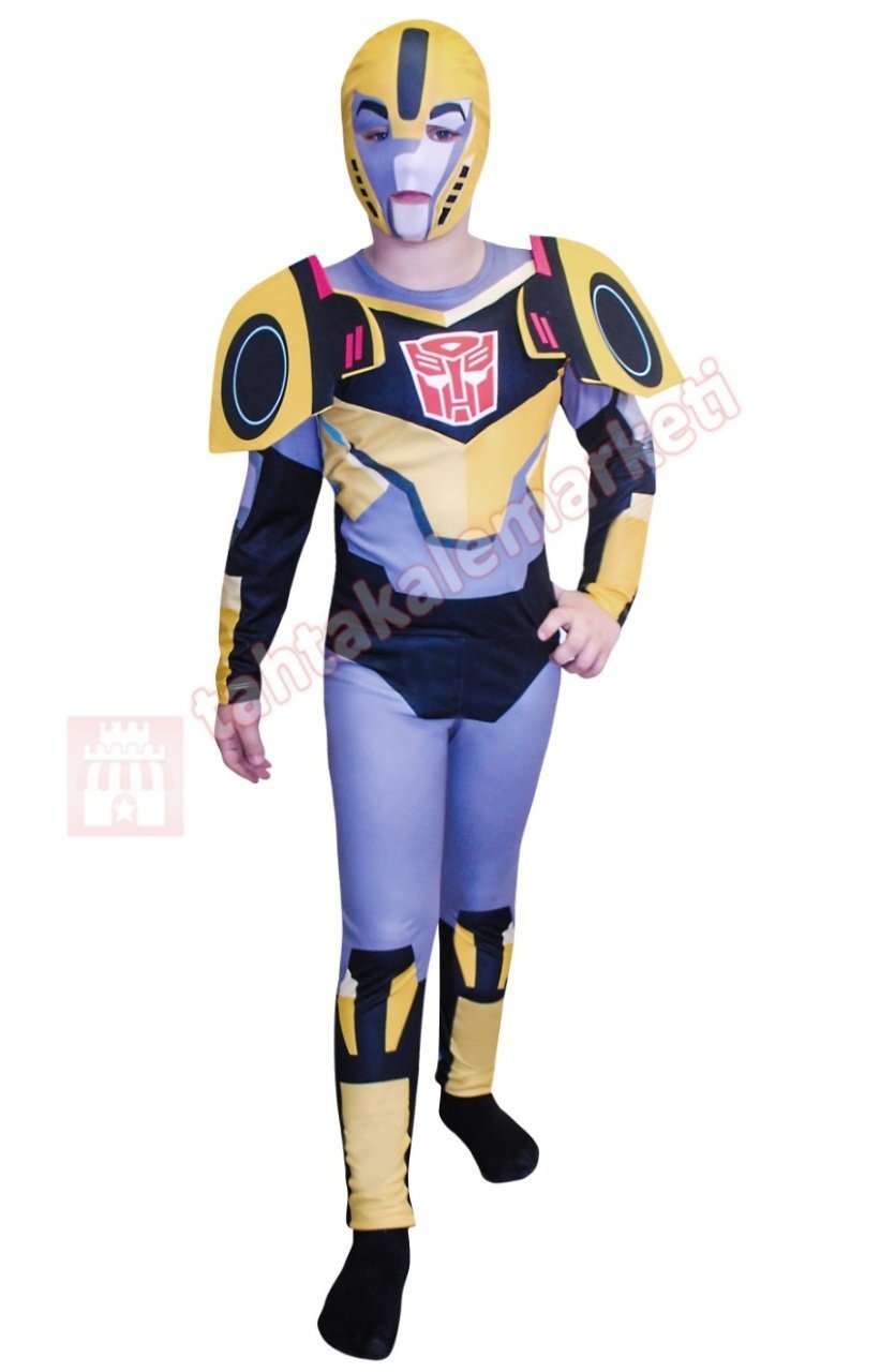 Transformers Bumblebee Kostümü Çocuk Kıyafeti Orjinal Lisanslı