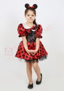 Minnie Mouse Kostümü Mini Fare Kıyafeti Lüks